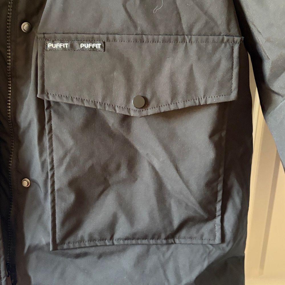 Puffit Black Parka Size XL - Picture 3 of 5